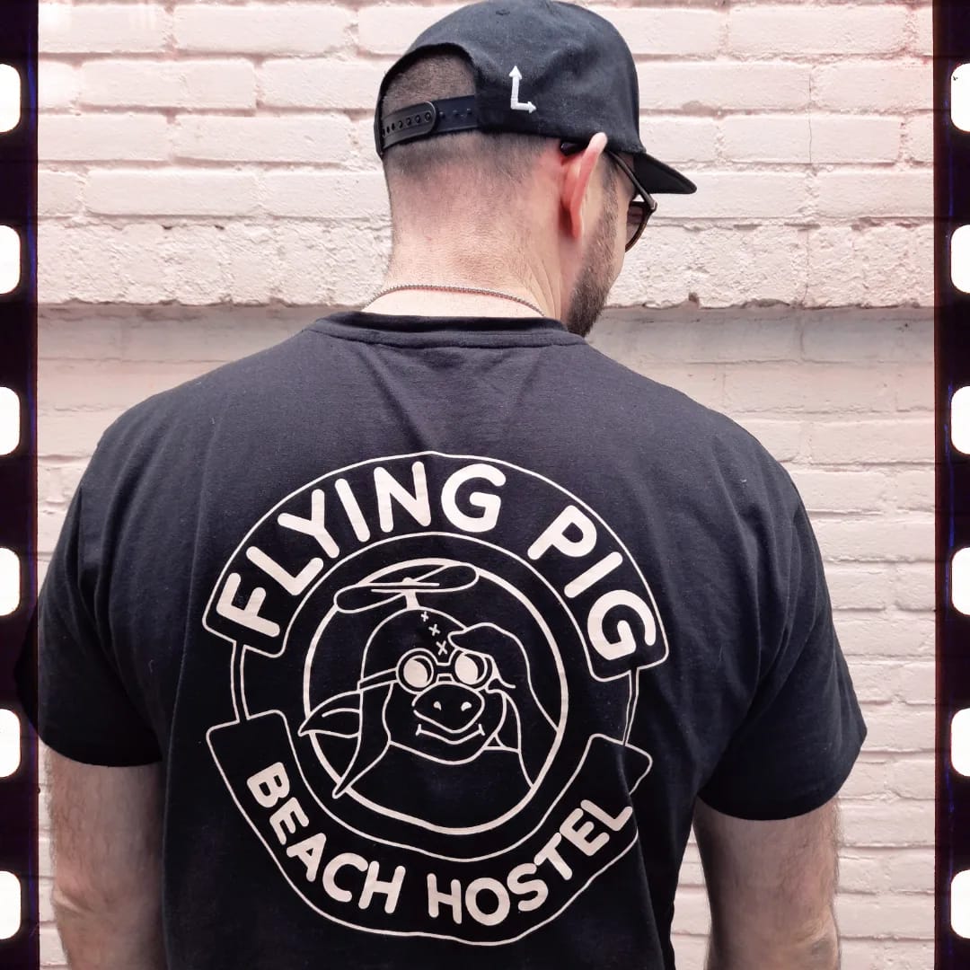 Lofted Clothing. X Flying Pig Beach Hostel Collaboration T-Shirt